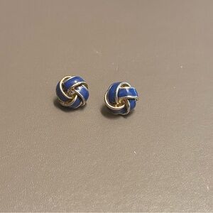 Blue Knot Earrings